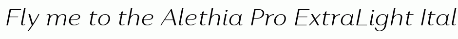 Alethia Pro ExtraLight Italic