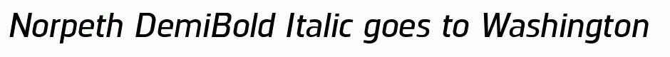 Norpeth DemiBold Italic