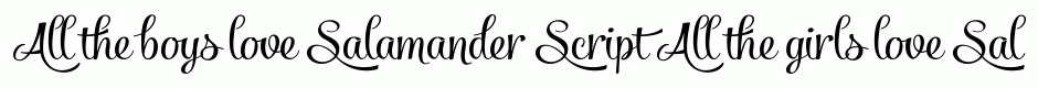 Salamander Script