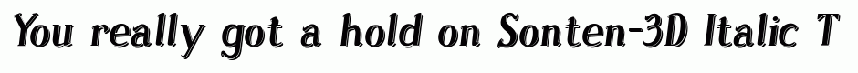 Sonten-3D Italic