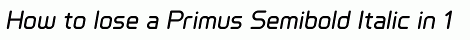 Primus Semibold Italic