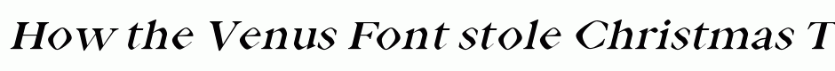 Venus Font