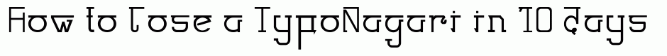 TypoNagari
