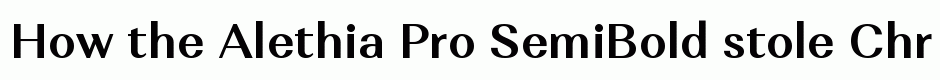 Alethia Pro SemiBold
