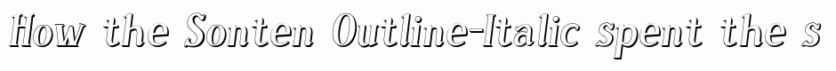 Sonten Outline-Italic