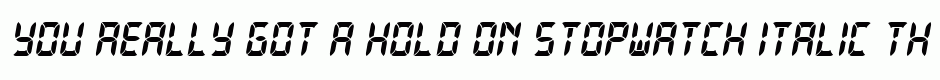 Stopwatch Italic