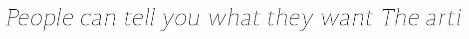 Synerga Pro Thin Italic
