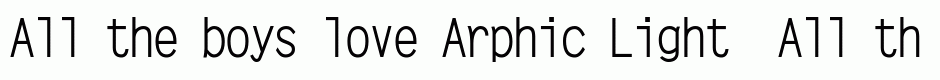 Arphic Light 