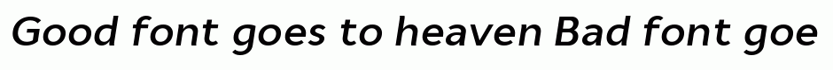 Cyntho Pro SemiBold Italic
