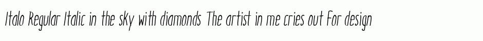 Italo Regular Italic