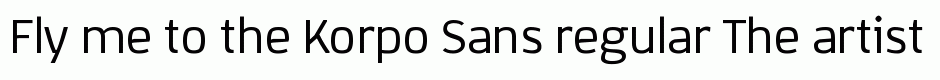 Korpo Sans regular