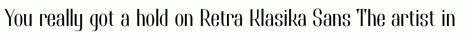 Retra Klasika Sans