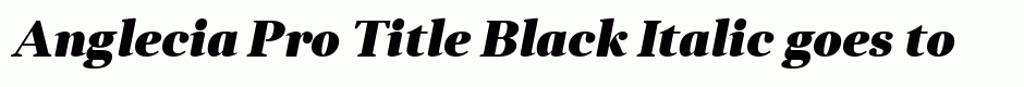 Anglecia Pro Title Black Italic