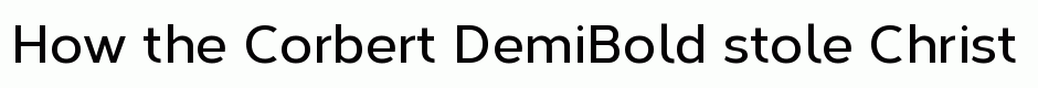 Corbert DemiBold