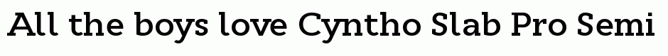 Cyntho Slab Pro SemiBold