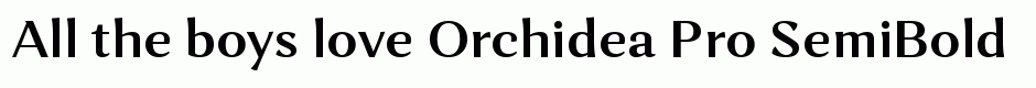 Orchidea Pro SemiBold