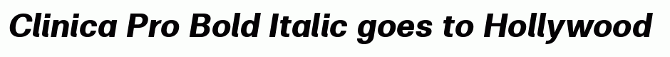 Clinica Pro Bold Italic