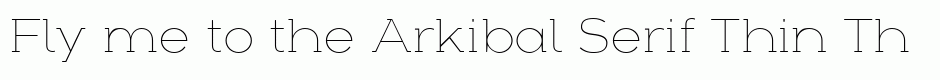 Arkibal Serif Thin