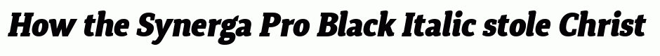 Synerga Pro Black Italic