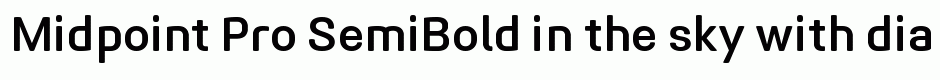 Midpoint Pro SemiBold