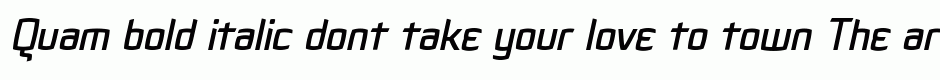 Quam bold italic