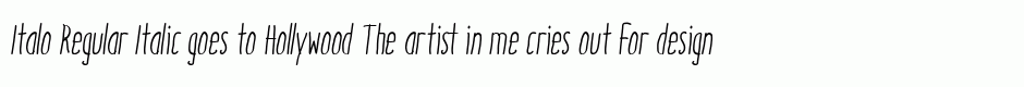Italo Regular Italic