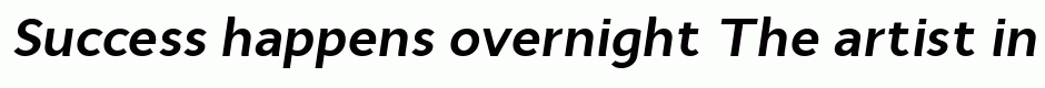 Cyntho Pro Bold Italic