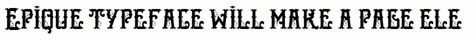 Epique typeface