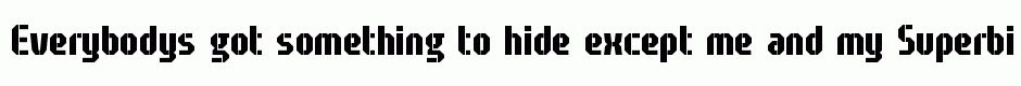 Superbix Condensed Stencil