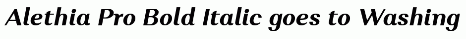 Alethia Pro Bold Italic