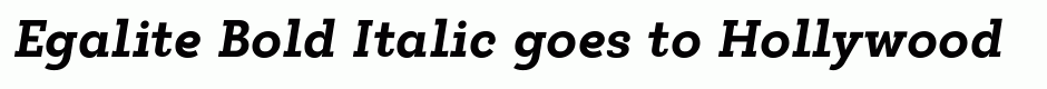 Egalite Bold Italic