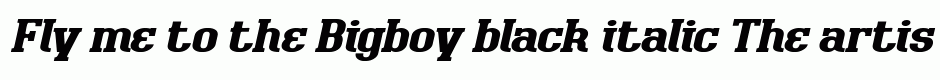 Bigboy black italic