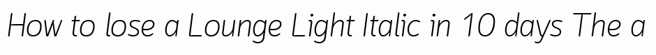 Lounge Light Italic