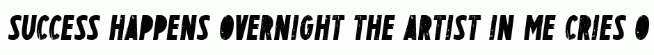 BENITO Stencil italic