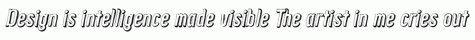 Zoo300 Sketch Shadow Bold Italic