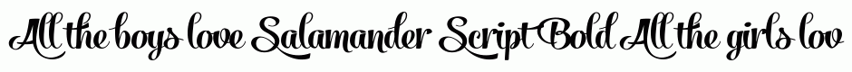 Salamander Script Bold