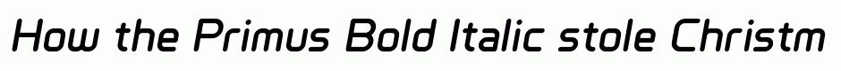 Primus Bold Italic