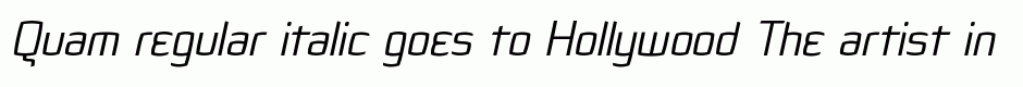 Quam regular italic