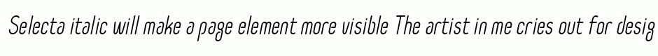 Selecta italic