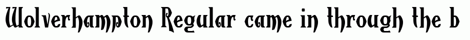 Wolverhampton Regular