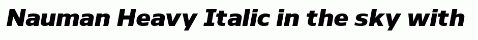 Nauman Heavy Italic