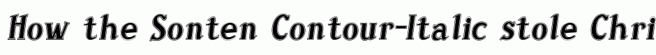 Sonten Contour-Italic