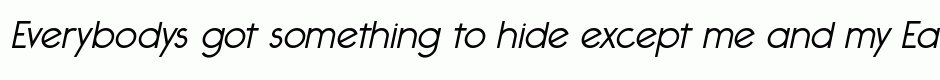 Ealing regular italic