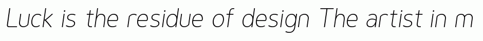 Genius Extra Light Italic