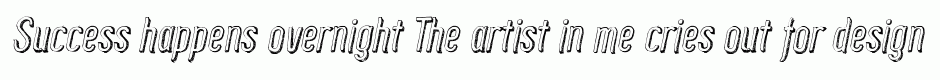 Zoo300 Sketch Shadow Italic