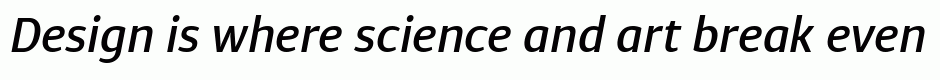 Diaria Sans Pro Medium Italic