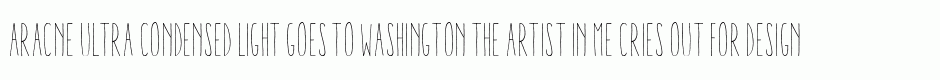 Aracne Ultra Condensed Light