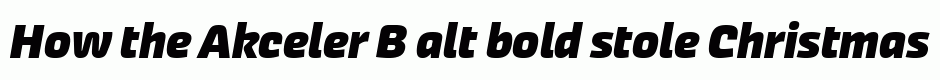 Akceler B alt bold