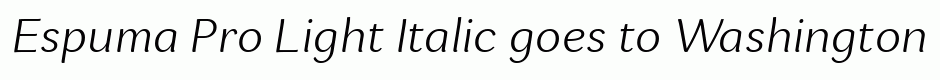 Espuma Pro Light Italic