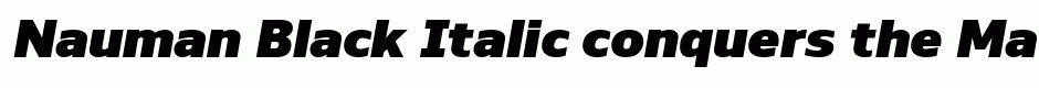 Nauman Black Italic